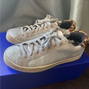 P448 Glitter Sneakers John Genuine Calf Hair size US7/EU37